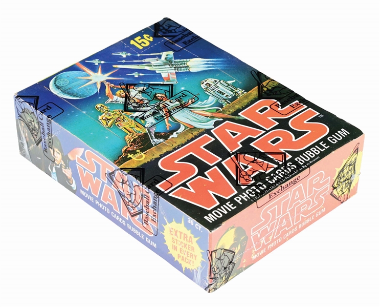 1977 TOPPS STAR WARS UNOPENED SERIES 1 WAX BOX