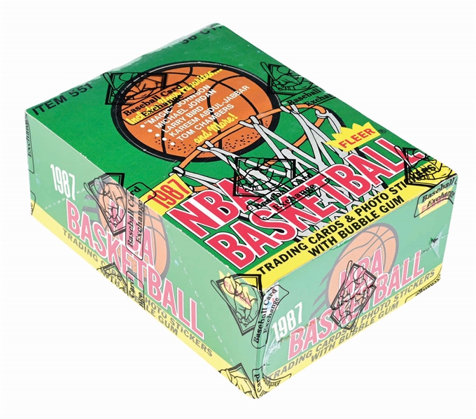 1987/88 FLEER NBA BASKETBALL UNOPENED WAX BOX