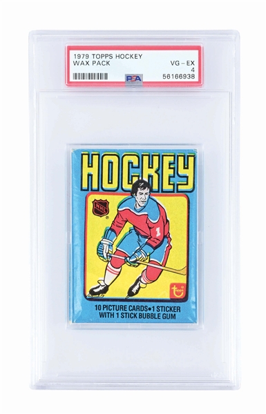 1979 TOPPS HOCKEY WAX PACK PSA 4