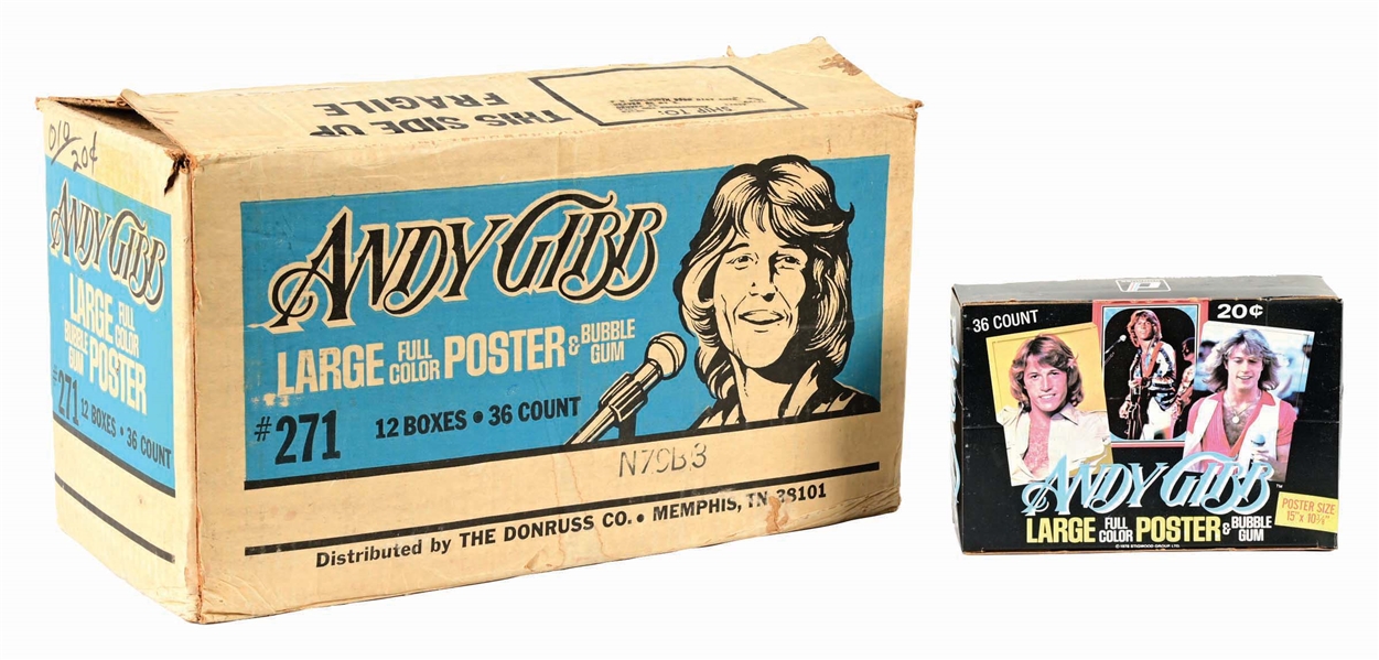 1978 DONRUSS ANDY GIBB BGS POSTER CASE