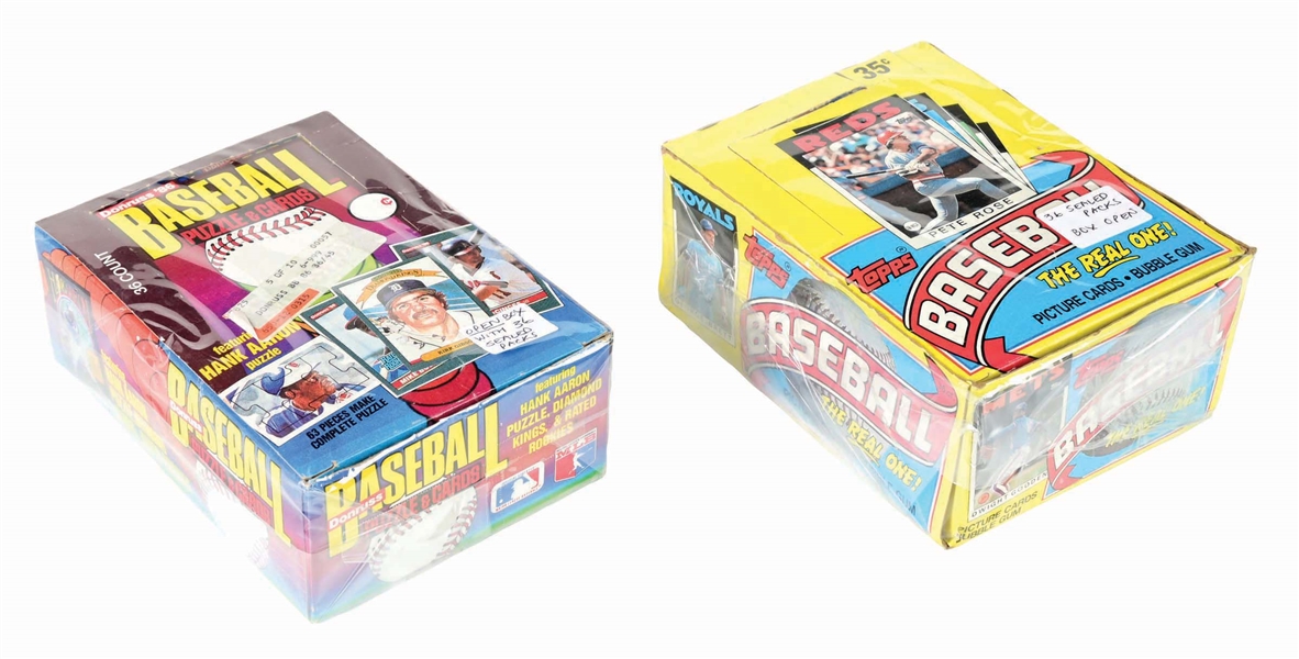 LOT OF 2: 1986 DONRUSS & TOPPS BASEBALL WAX BOXES