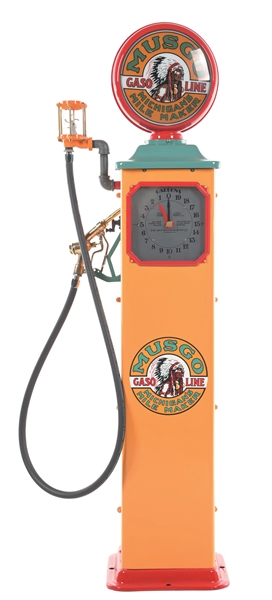 PENNSYLVANIA GAS PUMP MODEL #SE-2 RESTORED IN MUSGO GASOLINE. 