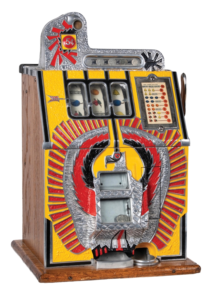 5¢ MILLS WAR EAGLE SLOT MACHINE