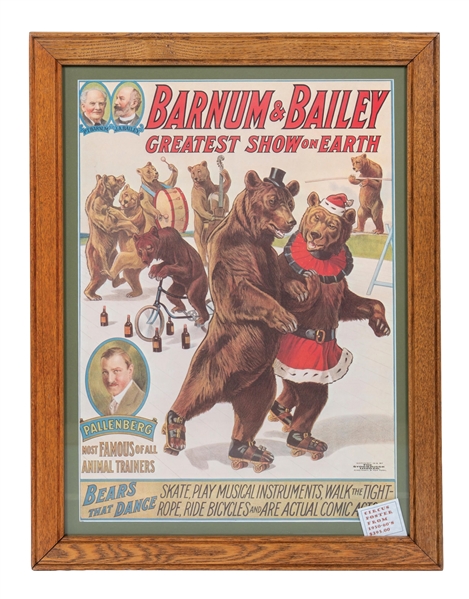 BARNUM AND BAILEY PAPER LITHOGRAPH