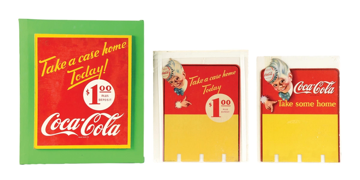 COLLECTION OF 3 COCA-COLA ADVERTISING PIECES