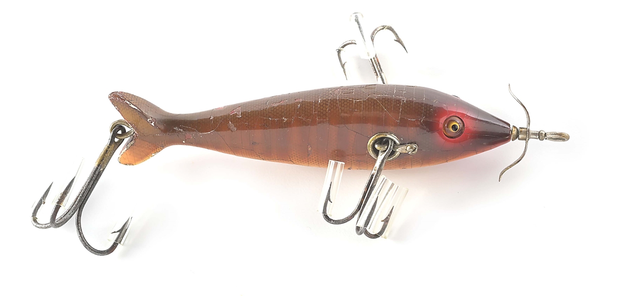 HEDDON 1309R BLACK SUCKER IN NATURAL SCALE