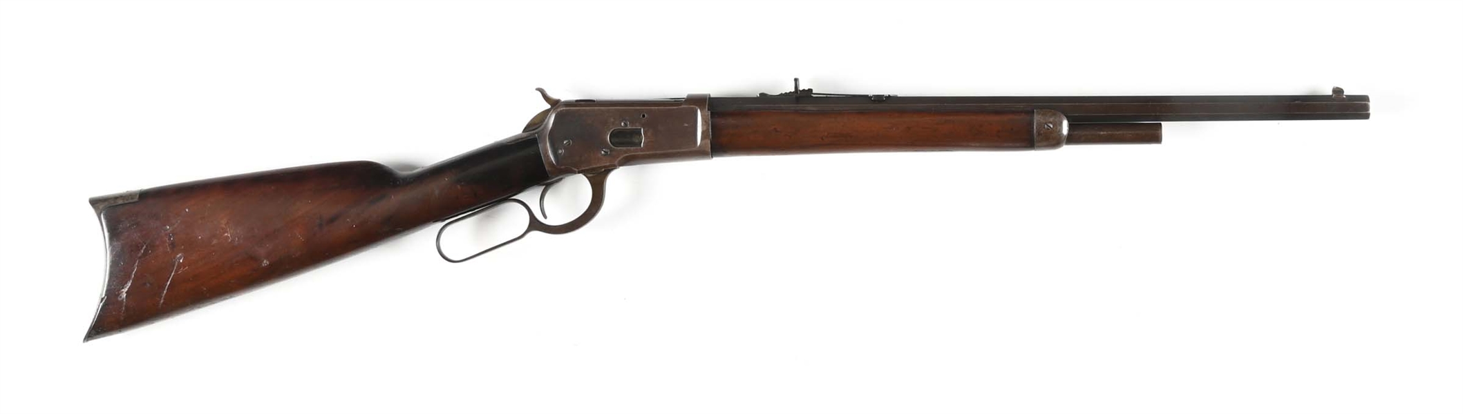 (A) 2ND YEAR WINCHESTER MODEL 1892 LEVER ACTION RIFLE IN .44 WCF (1893).