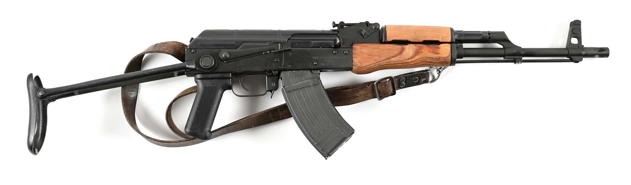 (C) ROMANIAN WASR 10 AK47 PATTERN SEMI AUTOMATIC RIFLE.