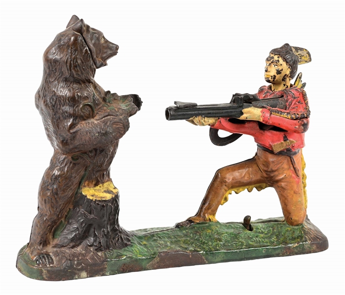 J. & E. STEVENS INDIAN & BEAR MECHANICAL BANK