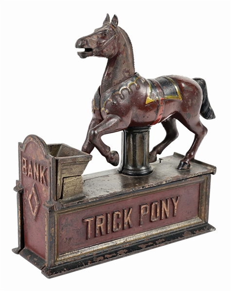 SHEPARD HARDWARE TRICK PONY CAST IRON MECHANICAL BANK