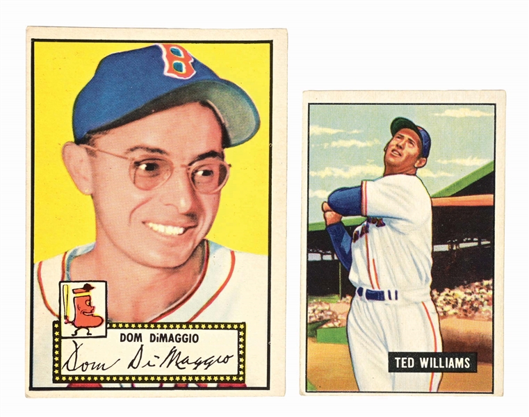 LOT OF 2: 1950S BOWMAN & TOPPS BASEBALL CARDS 