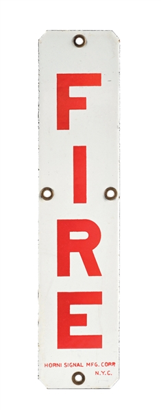 HORNI FIRE SIGNAL PORCELAIN SIGN AGS 95. 