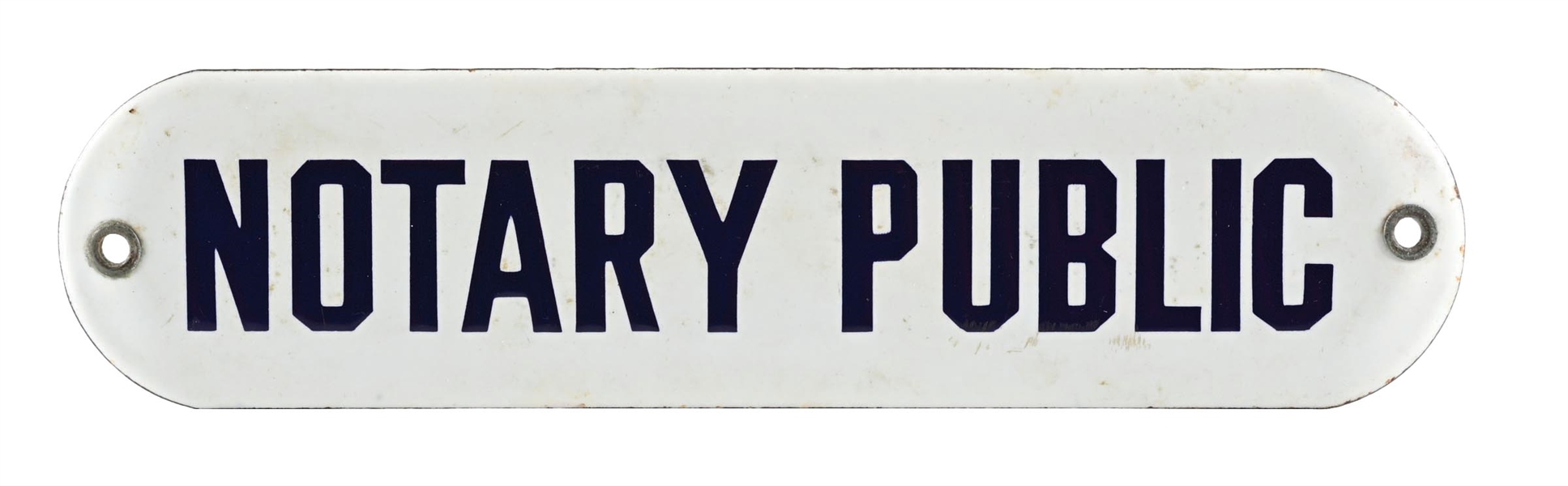 NOTARY PUBLIC PORCELAIN DOOR SIGN AGS 96. 