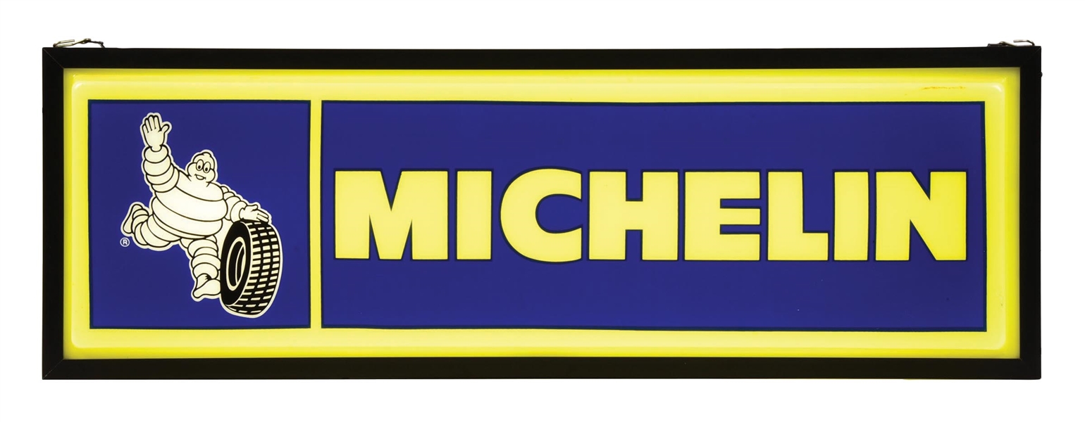 MICHELIN TIRES SERVICE STATION LIGHT UP SIGN. 