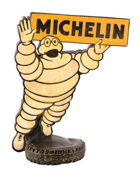 RARE MICHELIN TIRES PLASTER BIBENDUM SERVICE STATION FIGURE. 