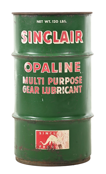 SINCLAIR OPALINE GEAR LUBRICANT 120LB GREASE BARREL. 