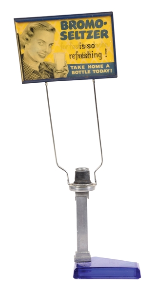 BROMO-SELTZER DISPENSER W/ LENTICULAR SIGN