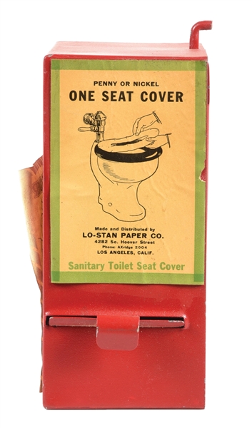 1¢ CURNETT MFG. CO. TOILET SEAT COVER VENDING MACHINE 