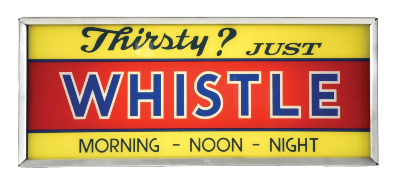 LIGHT-UP WHISTLE SODA SIGN