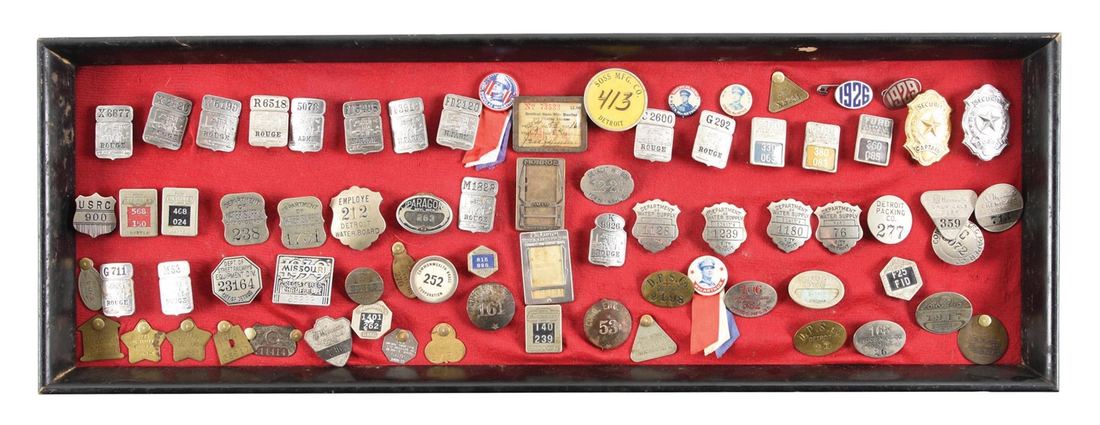 LARGE COLLECTION OF VARIOUS BADGES & IDENTIFICATION TAGS