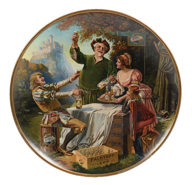 TIN FALSTAFF BEER CHARGER SIGN