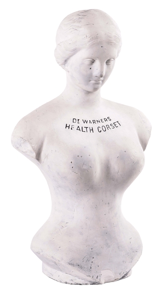 DR. WARNERS HEALTH CORSET CHALKWARE FIGURE