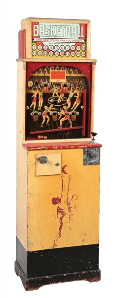 1¢ SCIENTIFIC MACHINE CORP. COIN-OPERATED BASKETBALL GAME