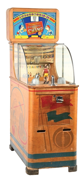 25¢ CHICAGO COINS BASKETBALL CHAMP ARCADE MACHINE