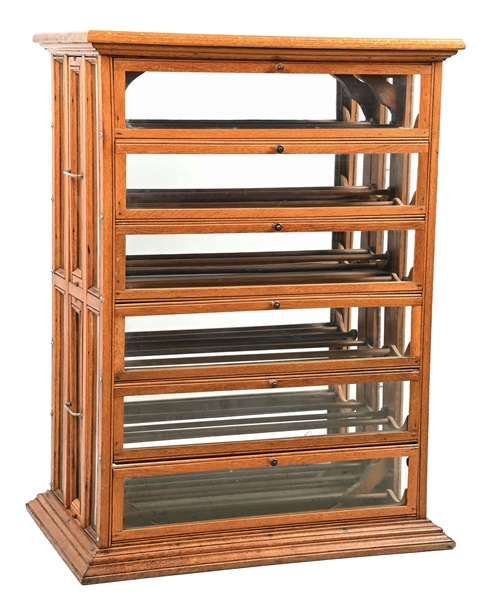 OAK RIBBON DISPLAY CABINET