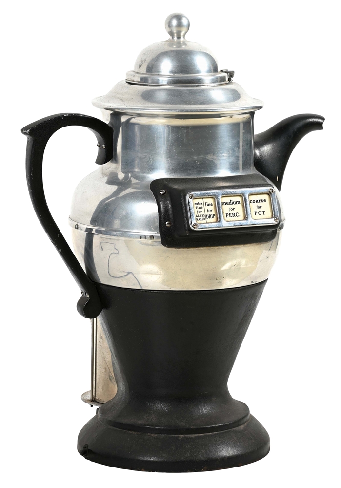 AMERICAN DUPLEX CO. ELECTRONIC COFFEE GRINDER POT