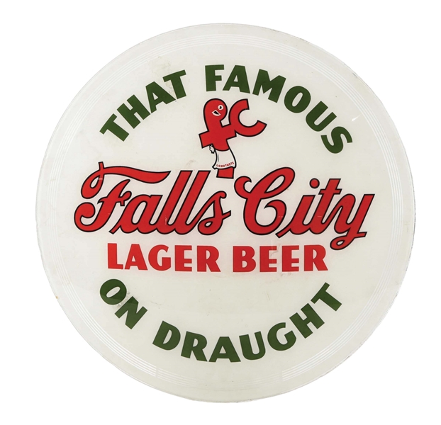 FALLS CITY LAGER BEER GLOBE LENS