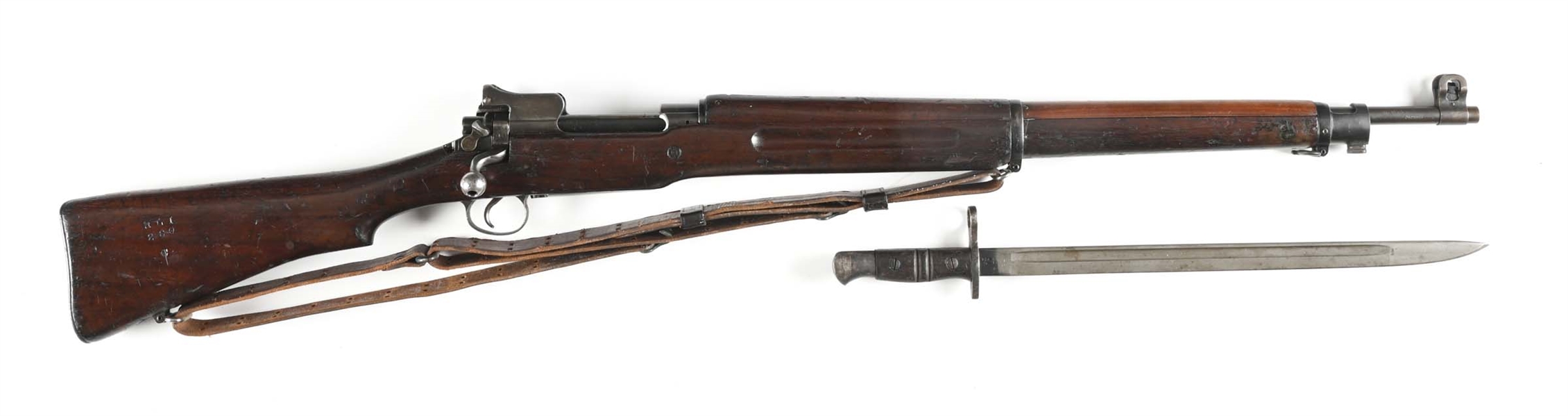 (C) U.S. REMINGTON M1917 BOLT ACTION RIFLE.