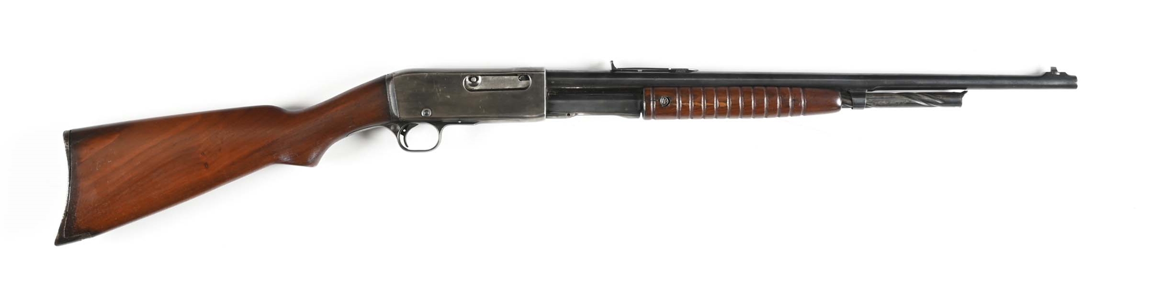 (C) REMINGTON MODEL 141 SLIDE ACTION RIFLE.