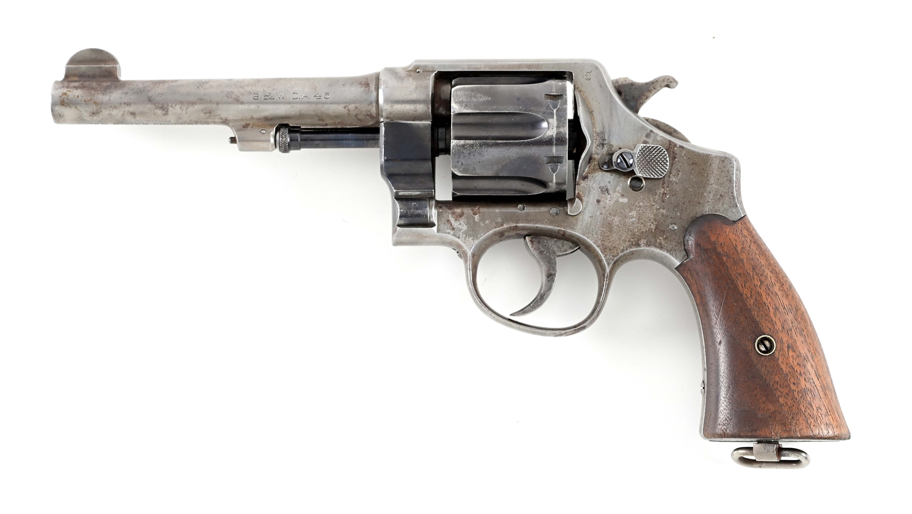 (C) US MARKED SMITH & WESSON MODEL 1917 DOUBLE ACTION REVOLVER.