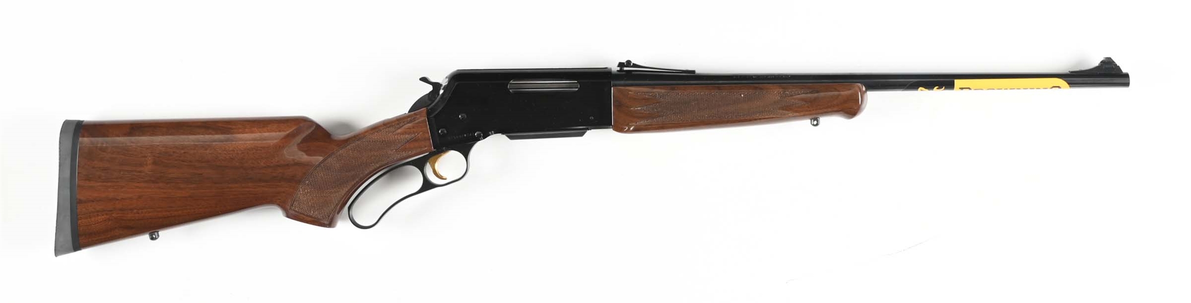 (M) BROWNING BLR LIGHTWEIGHT LEVER ACTION RIFLE IN .358 WINCHESTER WITH BOX.