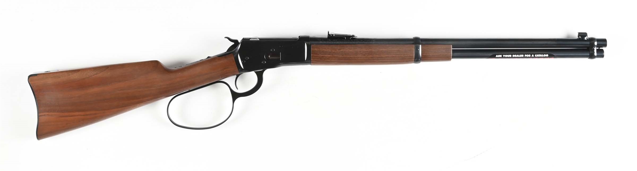 (M) LARGE LOOP WINCHESTER MODEL 1892 LEVER ACTION SADDLE RING CARBINE IN .44 MAGNUM.