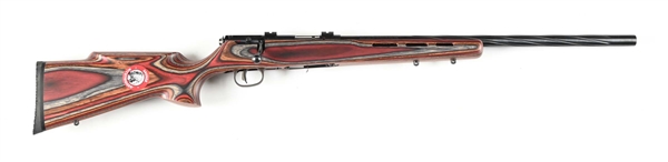 (M) SAVAGE MK 2 BOLT ACTION RIFLE IN A LAMINATE STOCK IN BOX