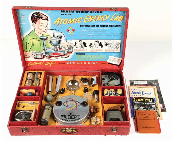 VERY RARE GILBERT NUCLEAR PHYSICS ATOMIC ENERGY LAB IN ORIGINAL BOX