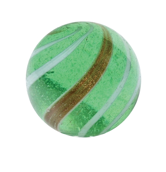 LARGE GREEN TRANSPARENT LUTZ MARBLE