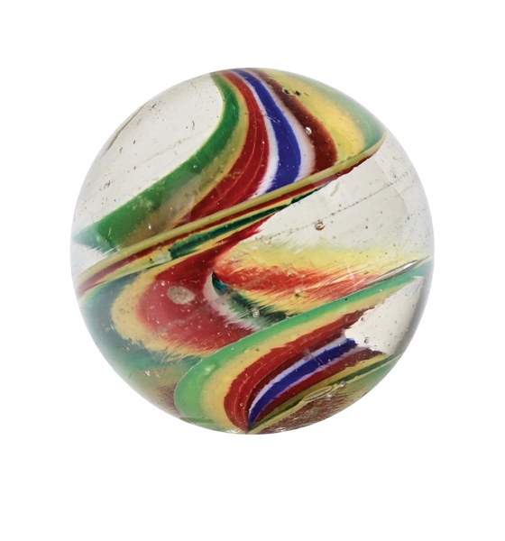 LARGE SINGLE RAZOR RIBBON SWIRL MARBLE