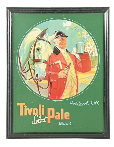 TIVOLI SELECT PALE BEER TIN SIGN