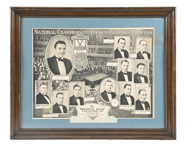 NATIONAL CHAMPIONSHIP POCKET BILLIARD PLAYER ADVERTISEMENT