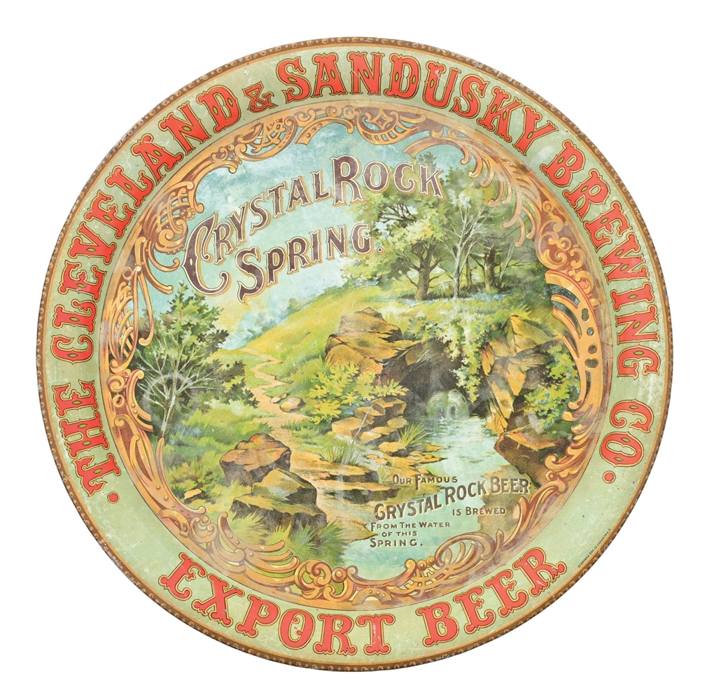 THE CLEVELAND & SANDUSKY BREWING CO SPRING BEER TRAY