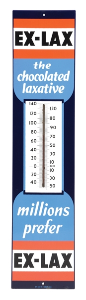 PORCELAIN EX-LAX THE CHOCOLATE LAXATIVE THERMOMETER