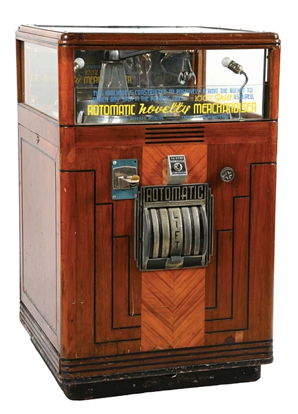 5¢ INTERNATIONAL MUTOSCOPE REEL CO. AUTOMATIC NOVELTY MERCHANDISER