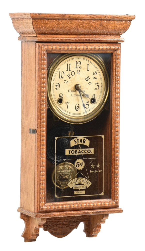 STAR TOBACCO SETH THOMAS WALL CLOCK