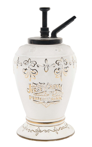 JERSEY CREAM PERFECT DRINK CERAMIC SYRUP DISPENSER