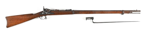 (A) U.S. SPRINGFIELD MODEL 1873 TRAPDOOR SINGLE SHOT RIFLE.