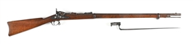 (A) U.S. SPRINGFIELD MODEL 1873 TRAPDOOR SINGLE SHOT RIFLE.