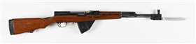 (C) CHINESE JIANSHE ARSENAL TYPE 56 SKS SEMI-AUTOMATIC RIFLE.